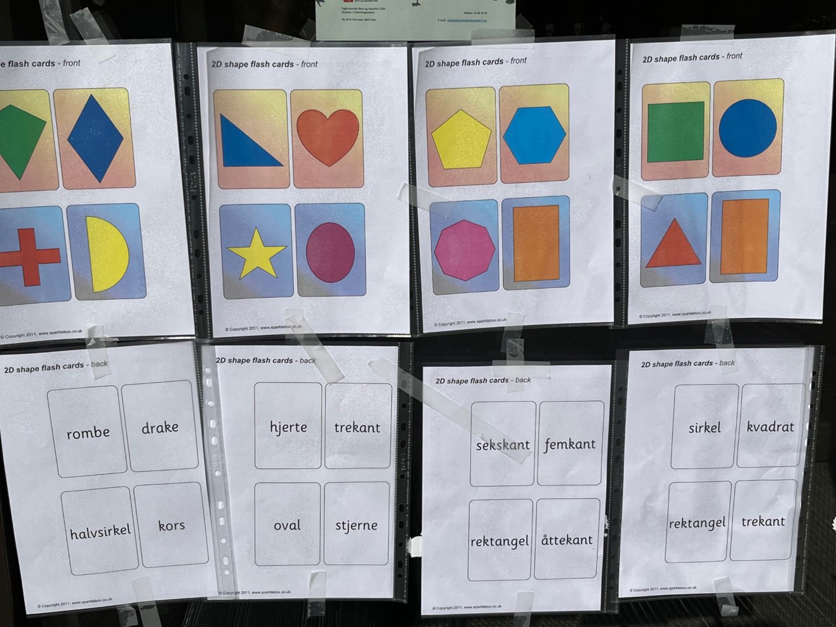 Foto: Toppåsen skole Geometriske figurer