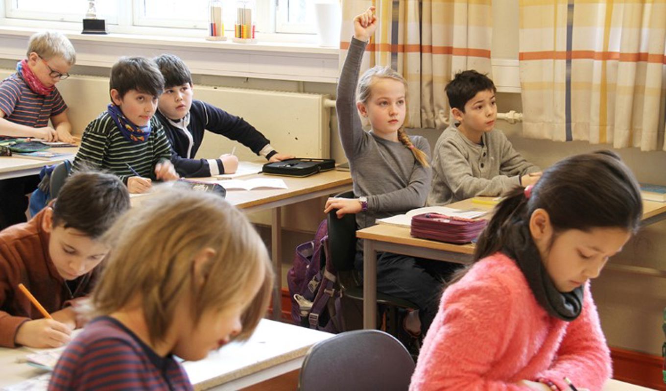 Foto: Heidi M. Skjebstad Elever arbeider i klasserom. (Foto: Heidi M. Skjebstad)