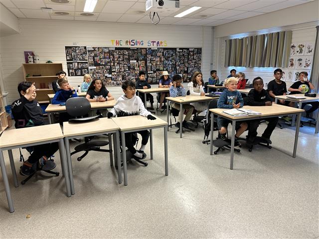 Spent klasse i klasserommet