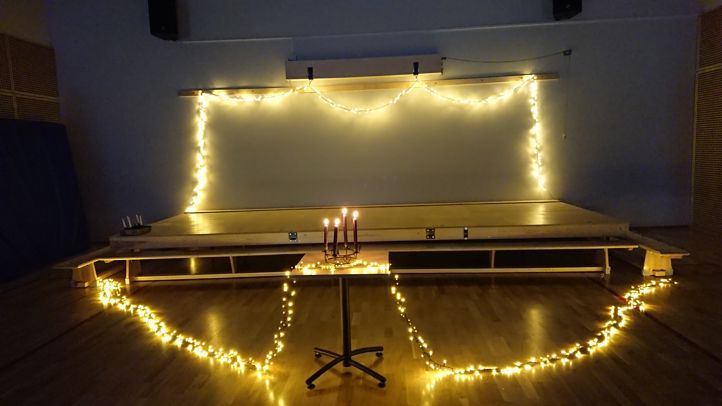Luciamarkering scene